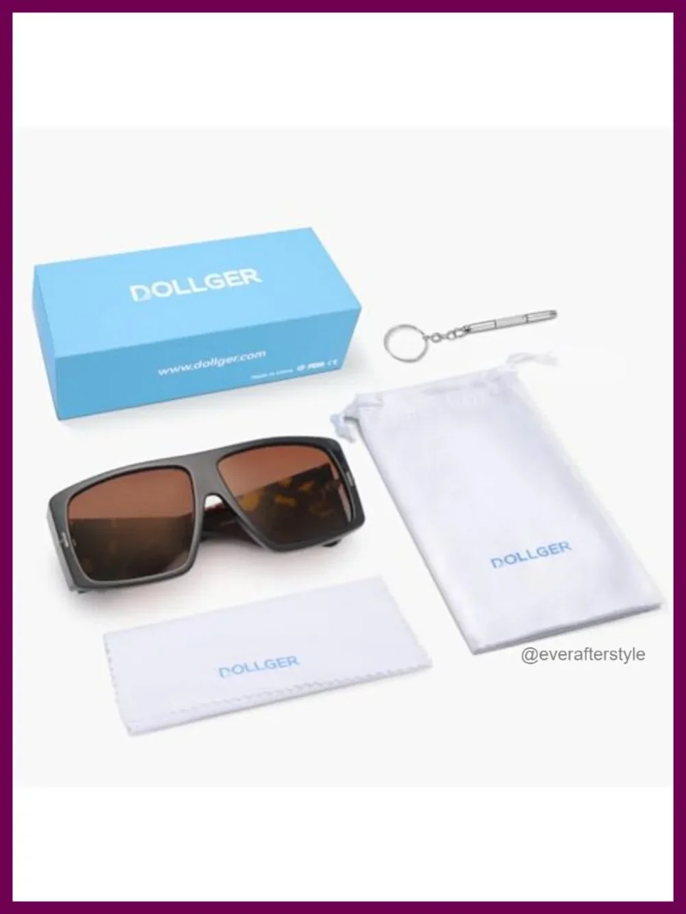 Oversized Square Sunglasses Women Trendy Retro Large Frame UV Protection